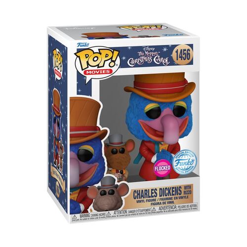 The Muppet's Christmas Carol - Gonzo with Rizzo #1456 US Exclusive Flocked Pop! Vinyl