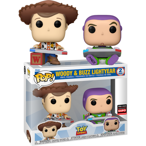 Toy Story - Woody & Buzz Lightyear Gaming Pop! Vinyl Figure 2-Pack (2024 Entertainment Expo Convention Exclusive)