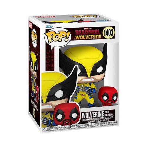 Deadpool & Wolverine - Wolverine with Babypool Pop! Vinyl 1403