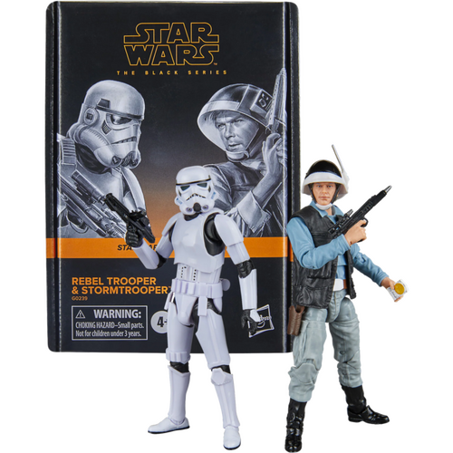 Star Wars Episode IV: A New Hope - Rebel Trooper & Stormtrooper Black Series 6" Scale Action Figure 2-Pack