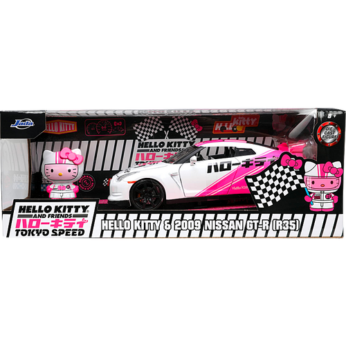 Hello Kitty and Friends: Tokyo Speed - Hello Kitty & 2009 Nissan GT-R (R35) 1/24th Scale Die-Cast Vehicle