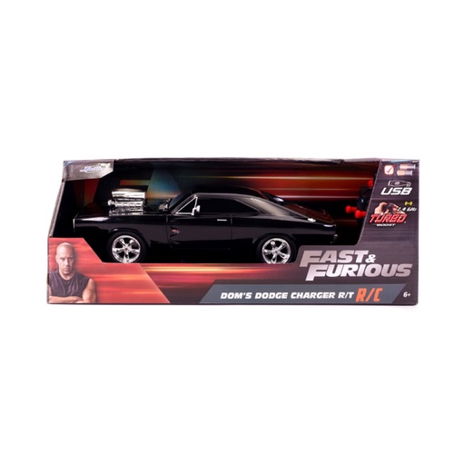 Fast & Furious - Dom's 1970 Dodge Charger R/T 1:16 Scale Remote Control Car