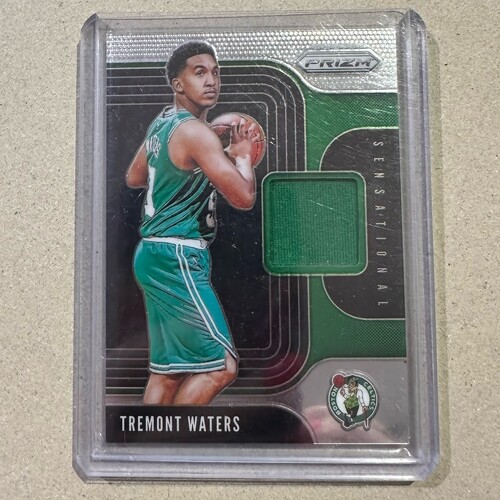 2019-20 Prizm SS-TWT Tremont Waters Sensational Rookie Patch RC Celtics Jersey