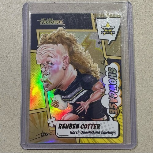 2024 NRL Traders Titanium Showcase Case Card - REUBEN COTTER #57/60