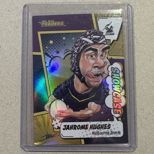 2024 NRL Traders Titanium Showcase Case Card - JAHROME HUGHES #53/60