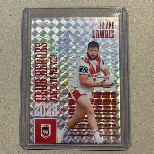 2024 NRL TRADERS TITANIUM PRIORITY CLUB HEROES BLAKE LAWRIE DRAGONS #14/33