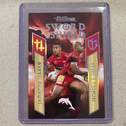 2024 NRL TRADERS 'SWORD & SHIELD' DOLPHINS TEAM CARD SST 05/17