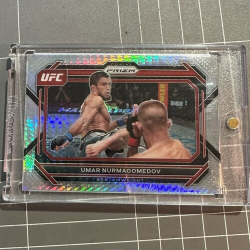 2023 Panini UFC Prizm Umar Nurmagomedov #53 Hyper Prizm SP