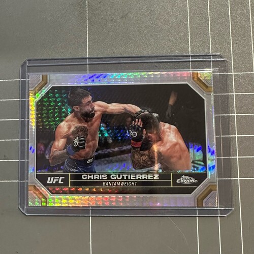 2024 TOPPS CHROME UFC - CHRIS GUTIERREZ #44 SILVER HYPER SP