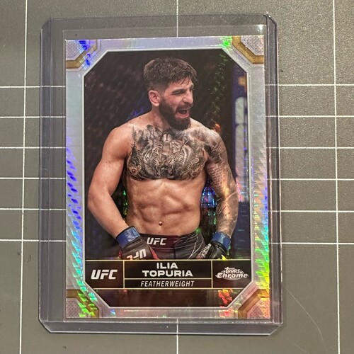 2024 TOPPS CHROME UFC - ILIA TOPURIA  #77 SILVER HYPER SP