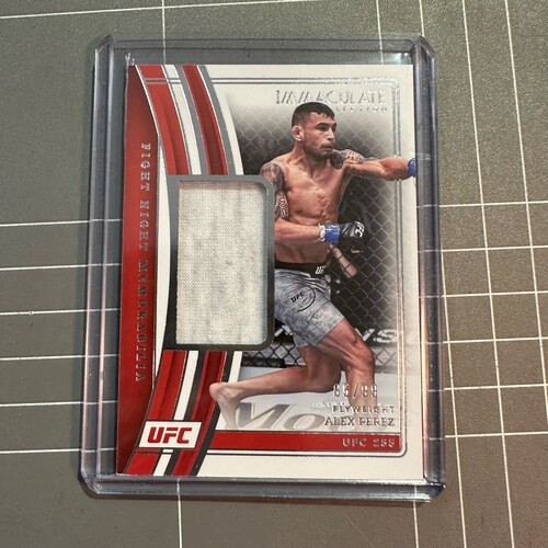 2023 Panini UFC Immaculate ALEX PEREZ Fight Night Memorabilia Relic 65/99