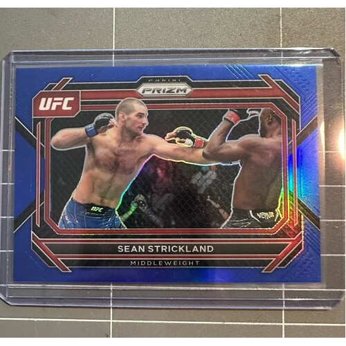 2023 Panini Prizm UFC - SEAN STRICKLAND Blue Prizm 164/175 #61