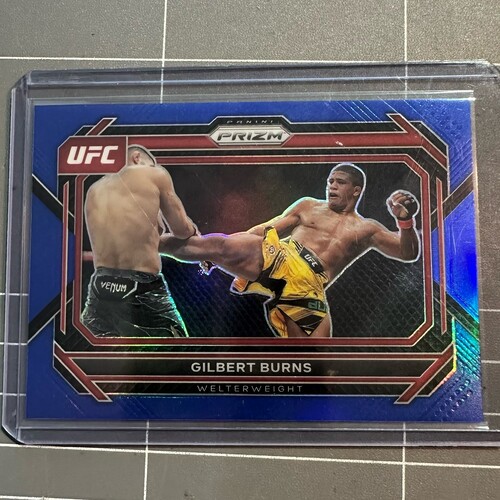 2023 Panini Prizm UFC - GILBERT BURNS Blue Prizm 169/175 #42