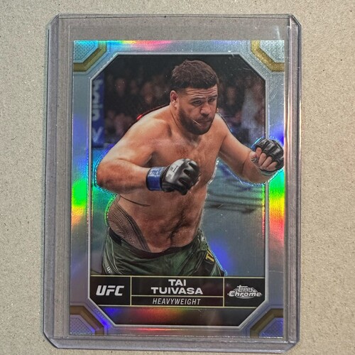 2024 Topps Chrome UFC - TAI TUIVASA Silver Refractor Card #183