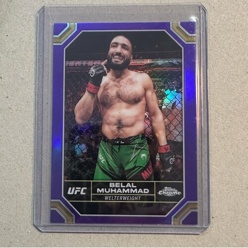 2024 Topps Chrome UFC -  BELAL MUHAMMAD Purple Refractor  #24