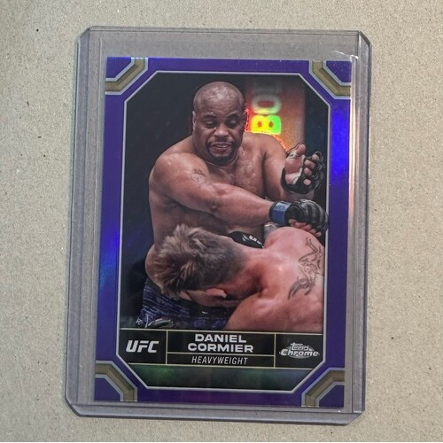 2024 Topps Chrome UFC -  DANIEL CORMIER Purple Refractor  #56