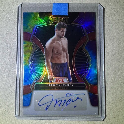 2023 Panini Select UFC - OLEG TAKTAROV Tie Dye Prizm AUTO 16/25 #SG-OLG