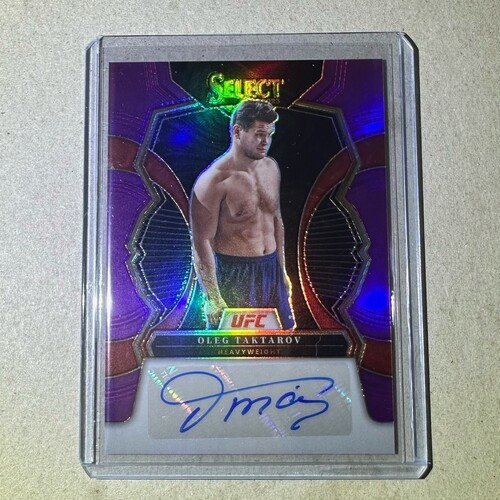 2023 Panini Select UFC - OLEG TAKTAROV Purple Prizm AUTO 21/49 #SG-OLG