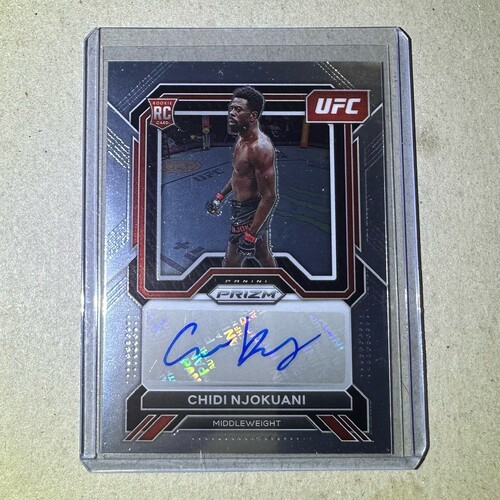 2023 PANINI PRIZM UFC CHIDI NJOKUANI RC ROOKIE AUTO #SA-CNJ