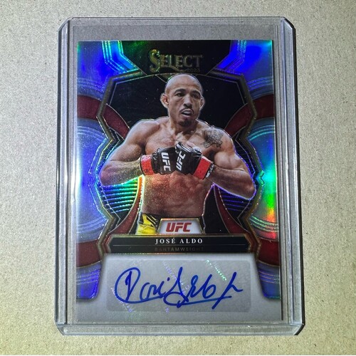 2023 Panini Select UFC - JOSE ALDO Silver Holo Prizm Auto #SG-JAL