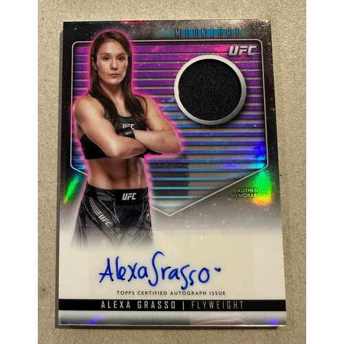 2024 Topps Midnight UFC - ALEXA GRASSO - AUTOGRAPH RELIC CARD