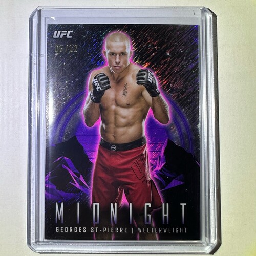 2024 TOPPS MIDNIGHT UFC - GEORGE ST-PIERRE - PURPLE SHIMMER 05/12 #75