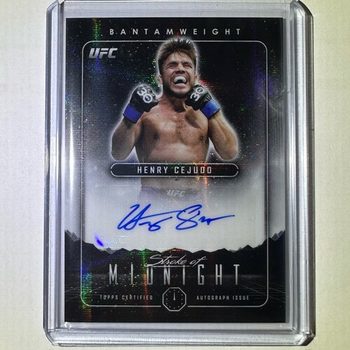 2024 Topps Midnight UFC - HENRY CEJUDO - Stroke Of Midnight AUTO #SMA-HCO