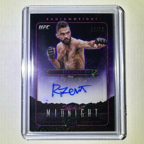 2024 Topps Midnight UFC - ROB FONT - Stroke of Midnight Auto 12/12 bookend