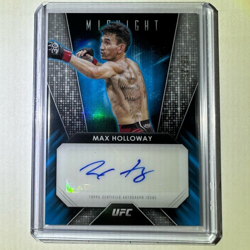 2024 Topps Midnight UFC - MAX HOLLOWAY - Glimmer Graphs AUTO  08/25 Moonrise #GG-MHY