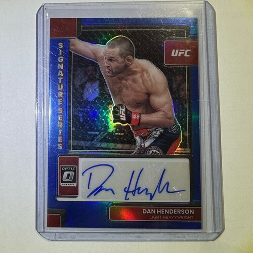 2023 Optic UFC - Signatures Series DAN HENDERSON Auto Blue 09/99