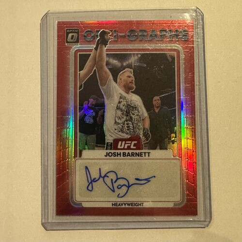 2023 Donruss Optic UFC - JOSH BARNETT Opti-Graphs Red Prizm Auto #105/199