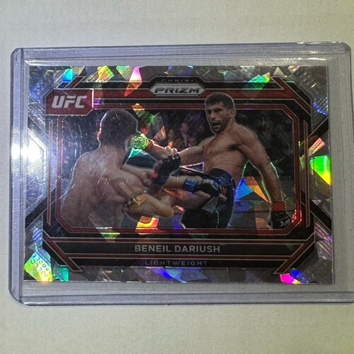 2023 Panini Prizm UFC - BENEIL DARIUSH #28 Cracked Ice Prizm - Lightweight