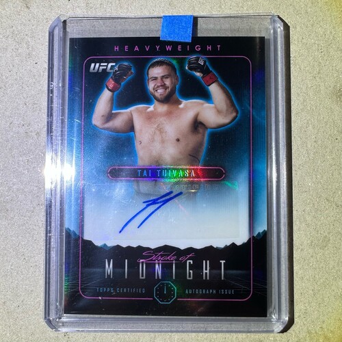 2024 Topps UFC Midnight TAI TUIVASA Stroke of Midnight AUTO SMA-TTA