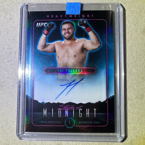 2024 Topps UFC Midnight TAI TUIVASA Stroke of Midnight AUTO SMA-TTA