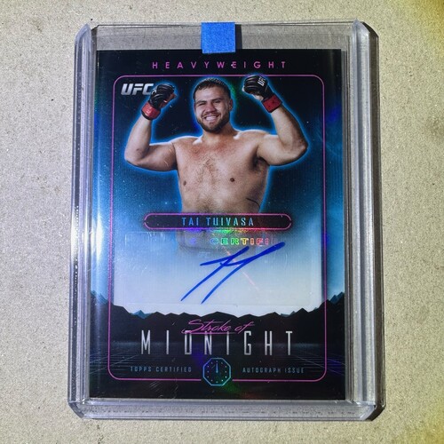 2024 Topps UFC Midnight TAI TUIVASA Stroke of Midnight AUTO SMA-TTA