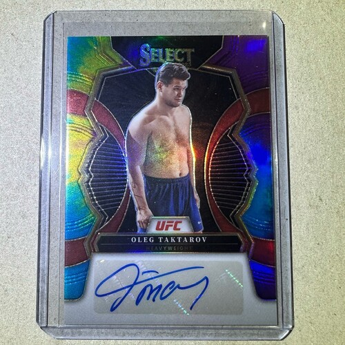 2023 Panini Select UFC - OLEG TAKTAROV Tie Dye Prizm AUTO 16/25 #SG-OLG