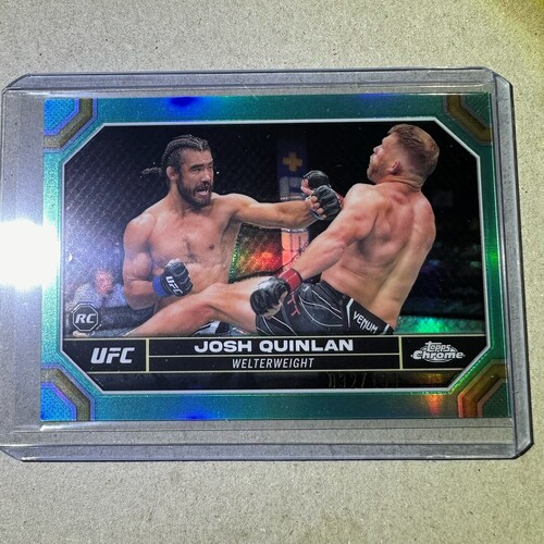 2024 Topps Chrome UFC - Josh Quinlan Aqua Refractor 032/199 #76