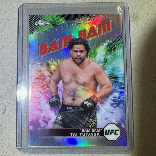 2024 Topps Chrome UFC - TAI TUIVASA AKA “BAM BAM” REFRACTOR #AKA-18