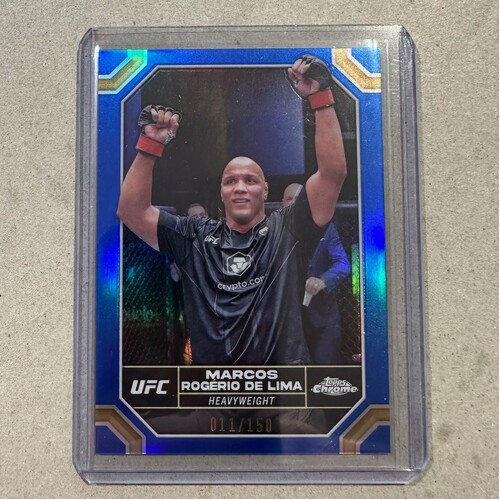 2024 Topps Chrome UFC - MARCOS ROGERIO DE LIMA Blue Refractor 011/150 #123