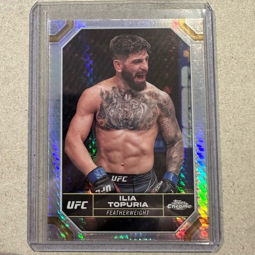 2024 TOPPS CHROME UFC - ILIA TOPURIA - SILVER HYPER #77