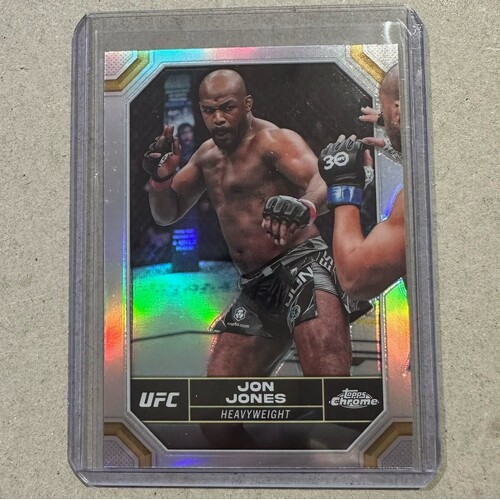 2024 Topps Chrome UFC - JON JONES Silver Refractor Card #97