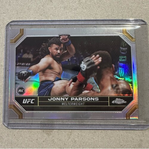 2024 Topps Chrome UFC - JONNY PARSONS Silver Refractor Card #72