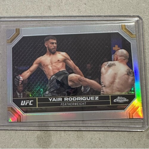 2024 Topps Chrome UFC - YAIR RODRIGUEZ Silver Refractor Card #197