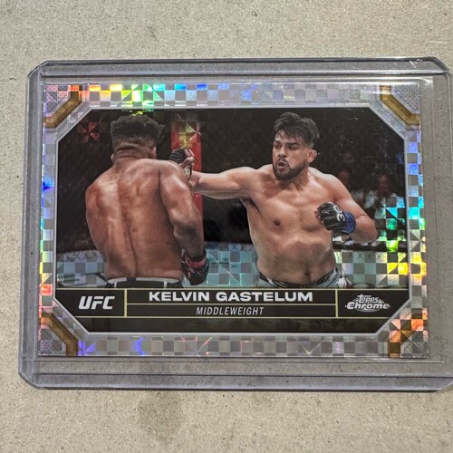 2024 Topps Chrome UFC - KELVIN GASTELUM X-Fractor #110