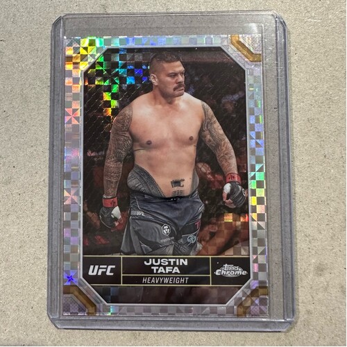 2024 Topps Chrome UFC - JUSTIN TAFA X-Fractor #105