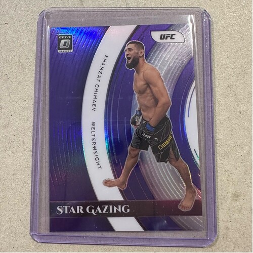 2022 Panini Donruss Optic UFC - KHAMZAT CHIMAEV Star Gazing Purple Prizm #8