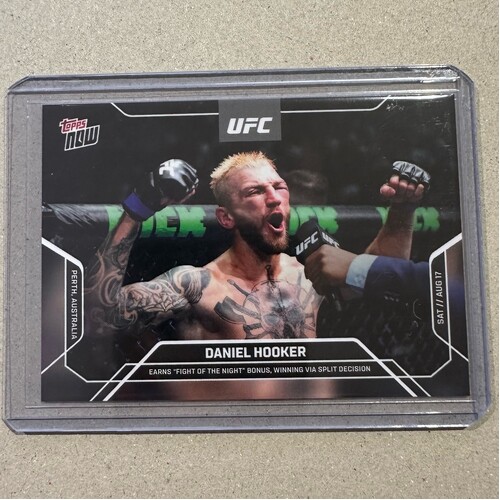 2024 Topps Now UFC 305 PERTH Daniel Hooker FIGHT OF THE NIGHT BONUS #20