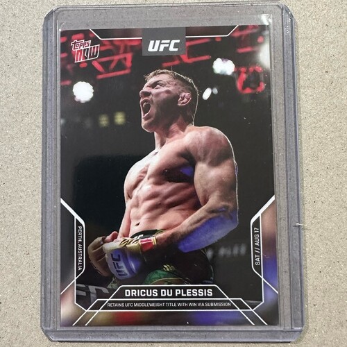 2024 Topps Now UFC 305 PERTH *DRICUS DU PLESSIS* RETAINS MIDDLEWEIGHT TITLE #18