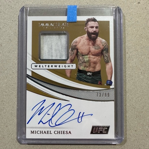 2021 Panini Immaculate UFC - MICHAEL CHIESA Auto Relic 73/99 On-Card Auto