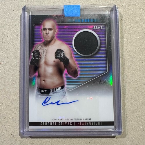 2024 Topps Midnight UFC - SERGHEI SPIVAC  - Relic Patch Auto #RCA-SSP